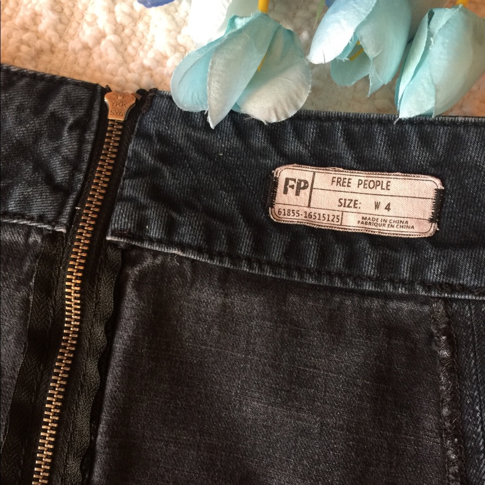 FREE PEOPLE Zip to It Denim Mini Skirt - Picture 6 of 8